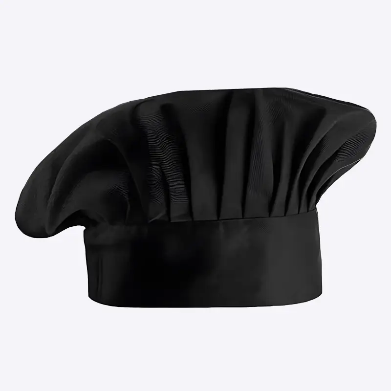 Catering special pleated chef hat chef cooking protection work essential hat 1
