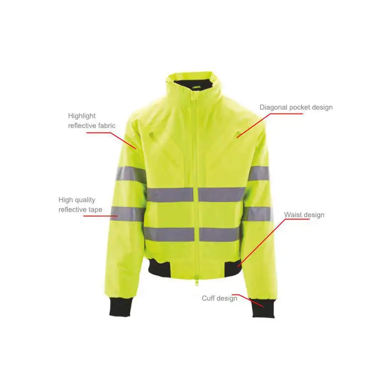 High-Visibility Safety Jackets for Construction Sites and Roadwork Scenarios 1
