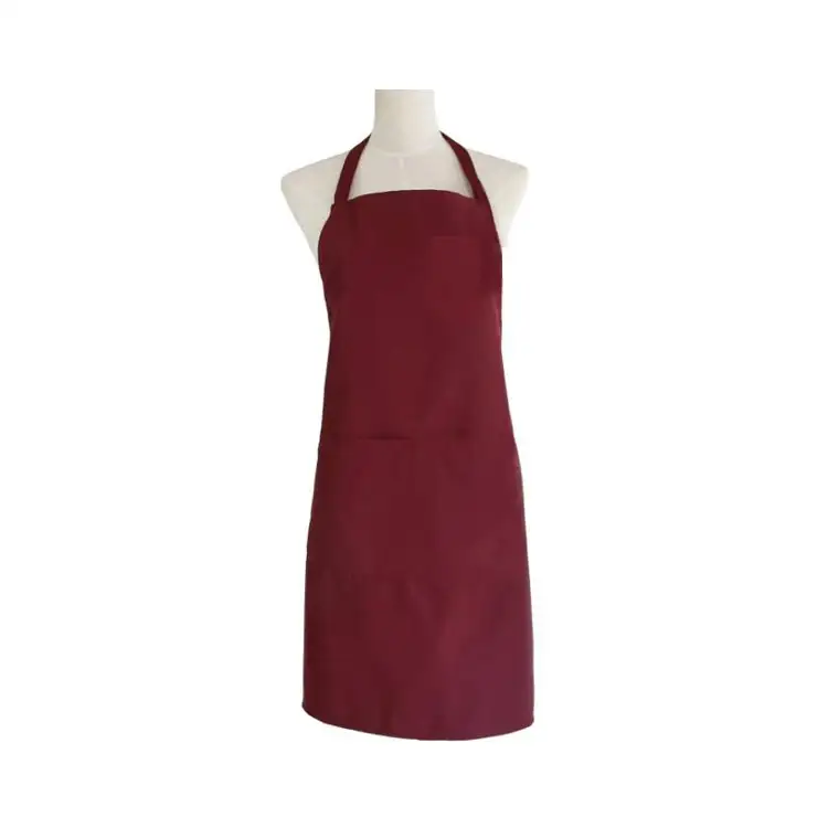 Solid Color Best-Seller Adjustable Strap Apron with Pockets 1