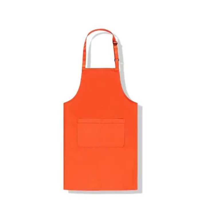 Unisex Custom Print Logo Casual Kitchen Apron Adjustable Thickened Hotel Waitstaff Apron 1