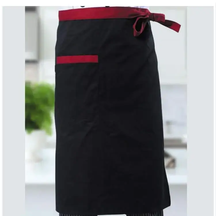 Custom Kitchen Half-Length Aprons for Hotel Bakery Restaurant Waitstaff 1