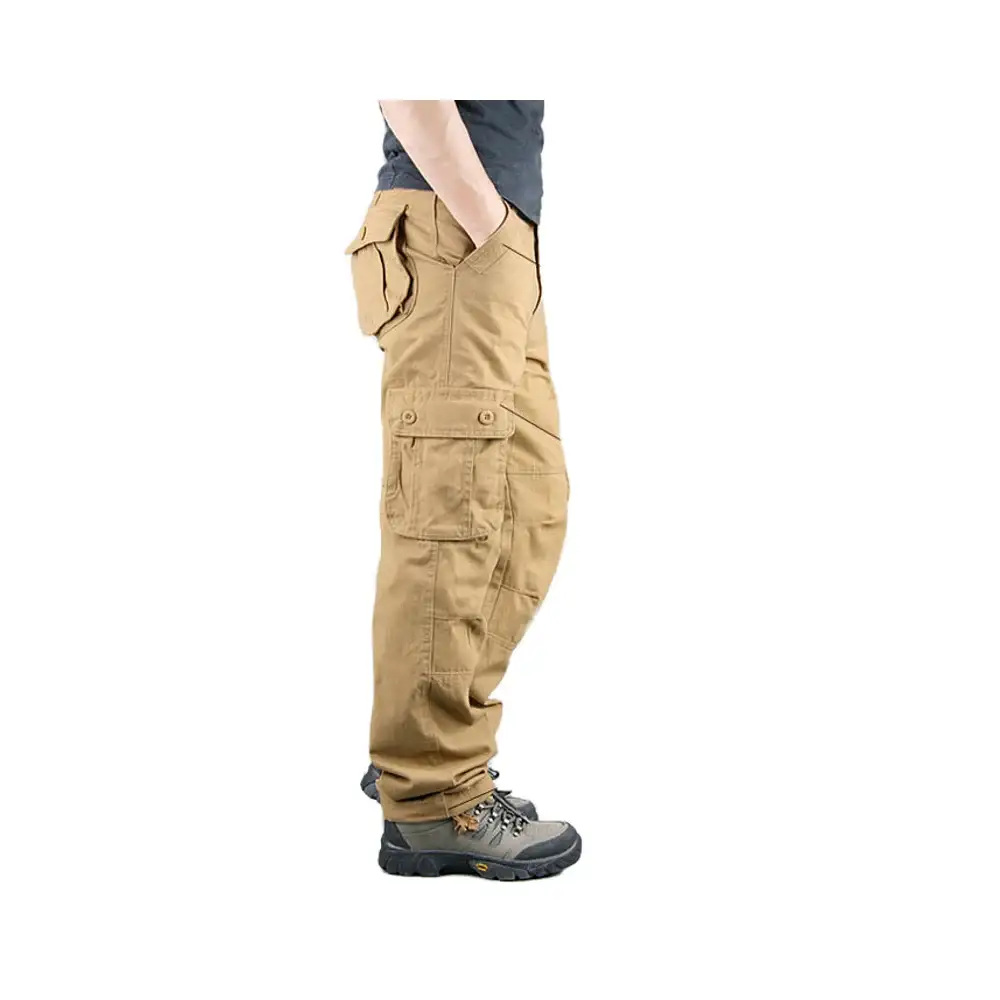 Factory Customized Comfortable Cotton Cargo Pants Breathable Multi-pockets Work Wear Trouser Multi-functional Work Trousers 1
