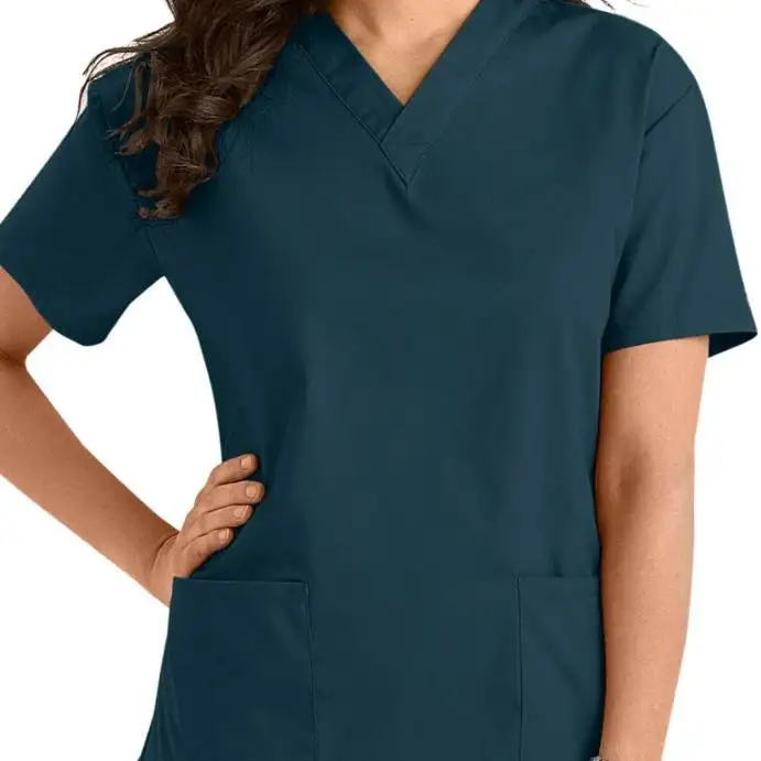 Wholesale Custom Medical Scrubs Nurse Scrubs Sets Hospital Scrubs Uniform Sets Medical Nursing Medical Uniforms With Print Logo 1